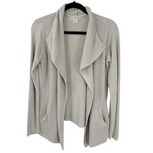 Barefoot Dreams Light Gray Coastal Cardi Style 485 Size Small Open Shrug